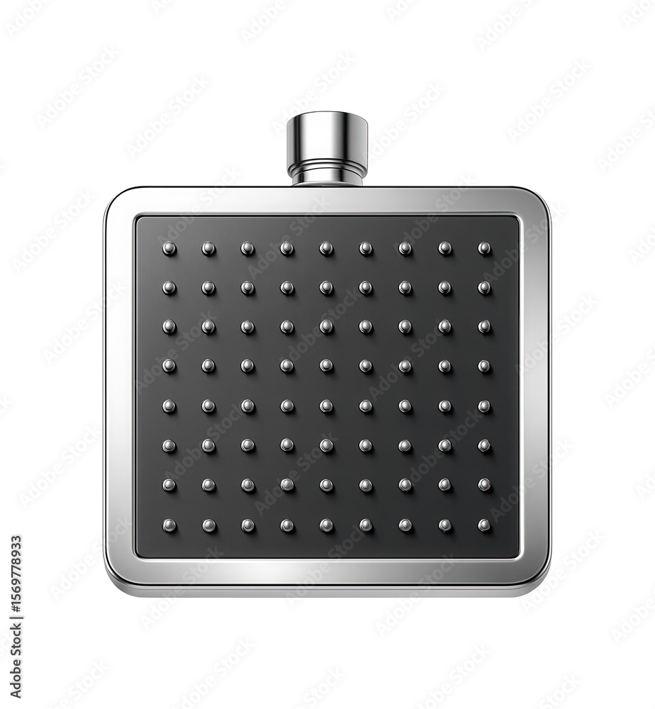 Obraz premium Square showerhead with sleek lines for a minimalist style in a city loft