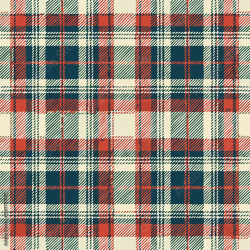 seamless tartan plaid background pattern with traditional colors. vector illustration.