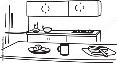 set of kitchen utensils