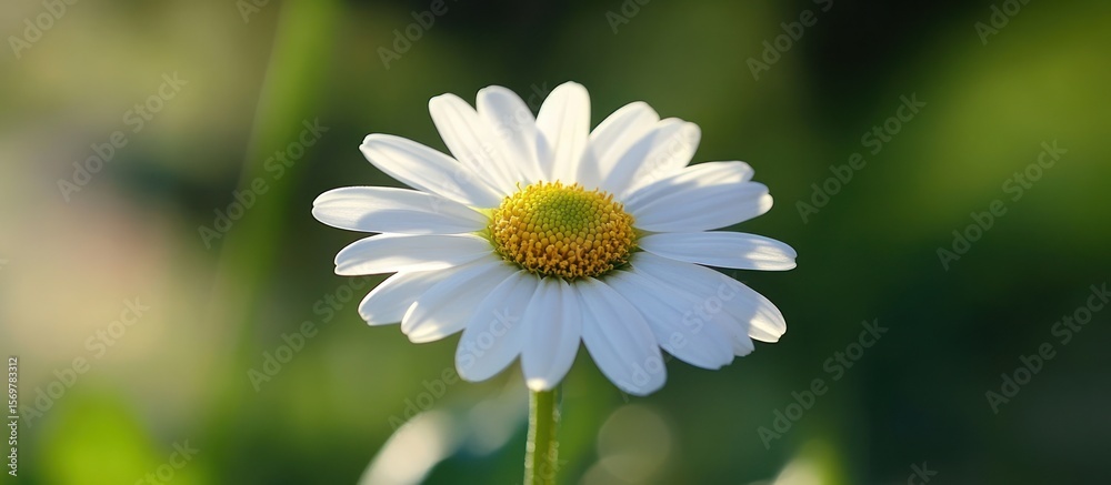Fototapeta premium Close-up of a single white daisy