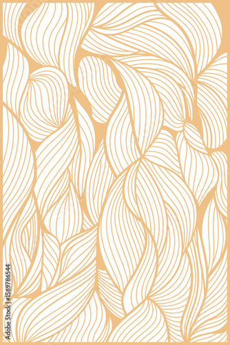Abstract pale curving lines on white background, illustration