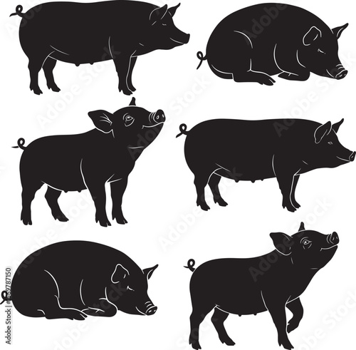 set of pigs