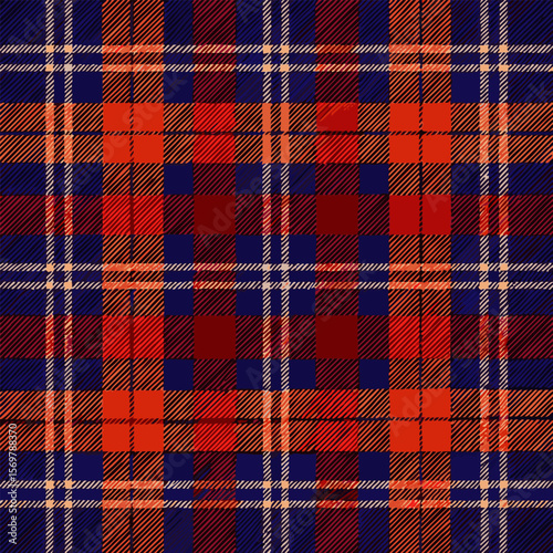 seamless tartan plaid background pattern with traditional colors. vector illustration.