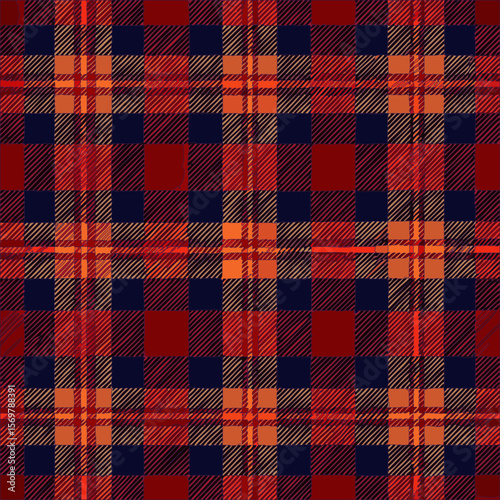 seamless tartan plaid background pattern with traditional colors. vector illustration.