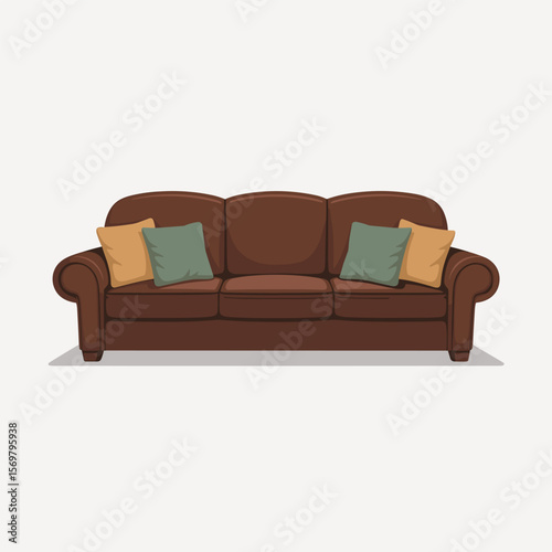 Minimalist Sofa Setup Featuring Soft Pillows
