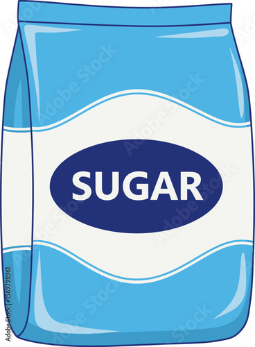 Bag of White Granulated Sweetener for Baking and Cooking