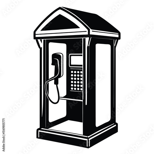 retro telephone booth