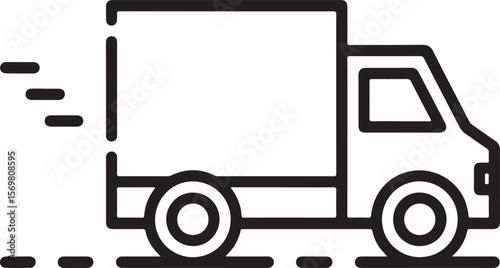 Delivery Van Moving Fast truck transportation