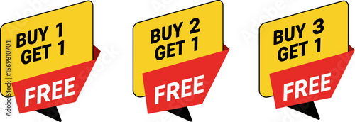Buy one get one free promotion sale offer advertising marketing retail discount special deal banner