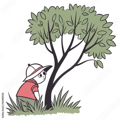 hiding vector image ,white background