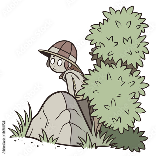 hiding vector image ,white background