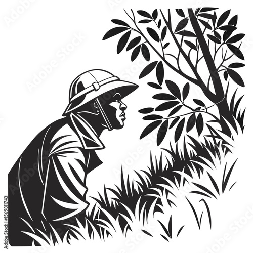 hiding vector image ,white background