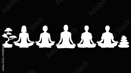 Meditation zen yoga wellness mindfulness spiritual practice relaxation harmony balance lifestyle retreat