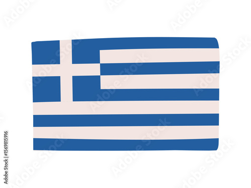 ギリシャの国旗のイラスト素材