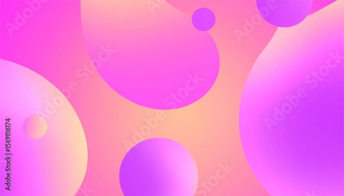 Wallpaper Mural Abstract Pink and Purple Fluid Shapes Background Torontodigital.ca