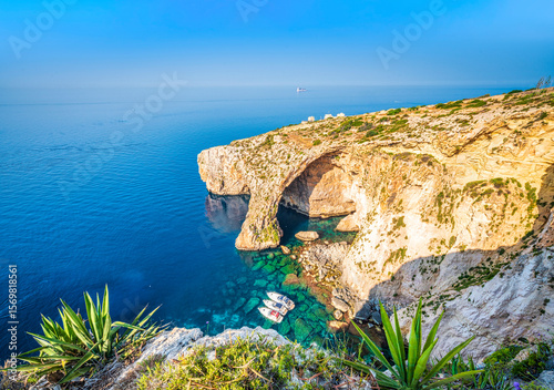 Serene and picturesque Blue GrottoBlue Grotto, Malta,Europe