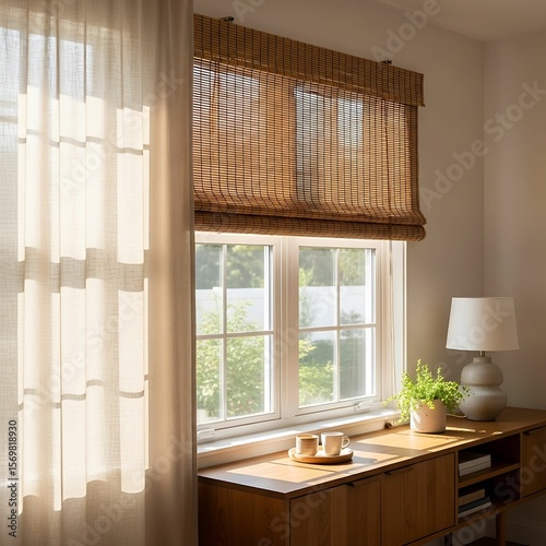 Natural Bamboo Shades for Window Treatments