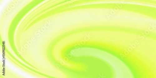 Yellow and green spiral stripes, abstract watercolor background.