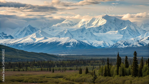 Mountain range wilderness nature landscape snowy mountains