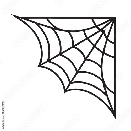Spiderweb Creeping Into Page Corner