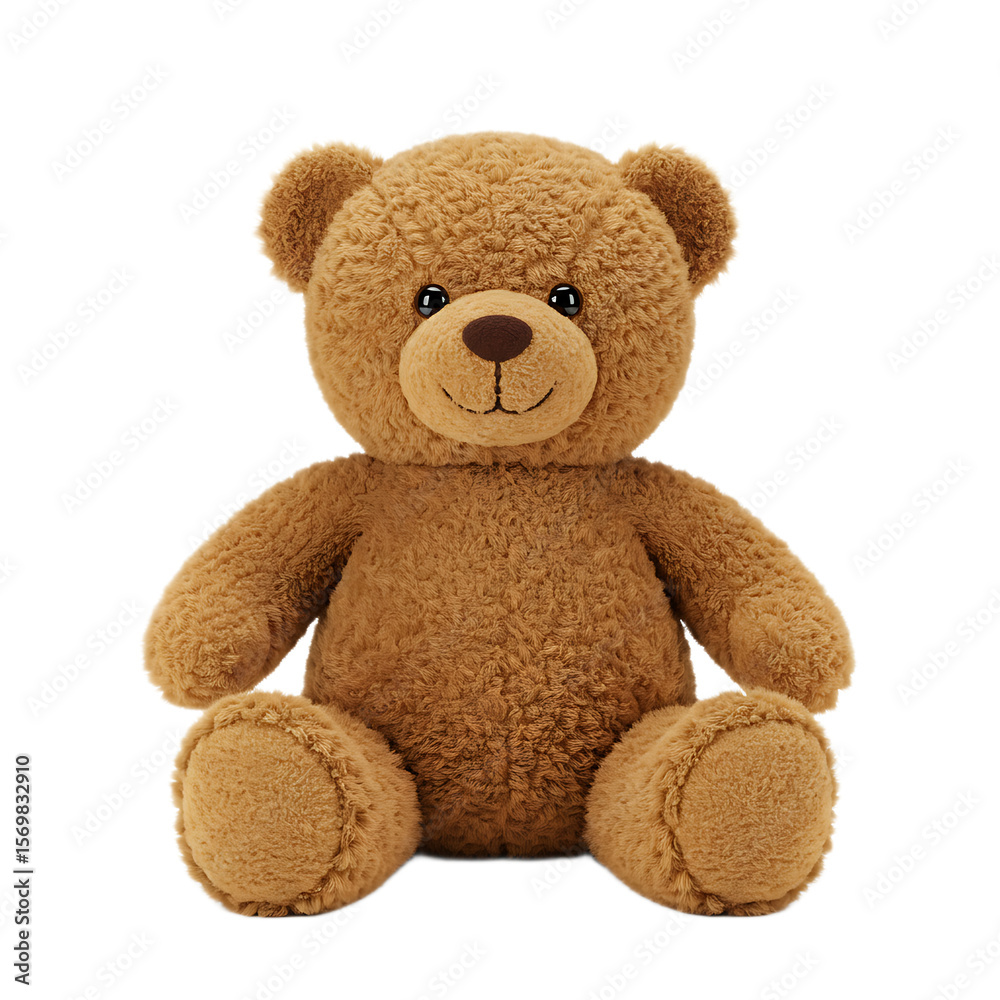 Obraz premium A brown teddy bear isolated on transparent background