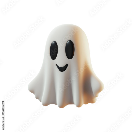 3D cute ghost character