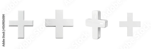 Crosses a in Different Orientations transparent background Generative AI