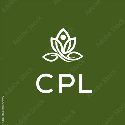 CPL logo design on white  background.