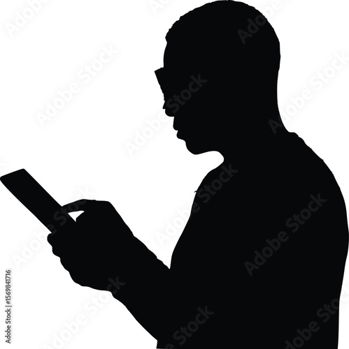 Woke But Selective Silhouette - Blinded Scroller