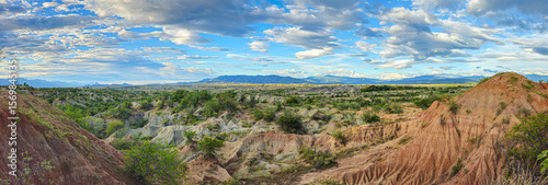 panorama of the mountains Tatacoa Desert