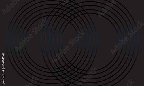 Abstract vector background with swirling lines and circles creating a dynamic ripple pattern, an artistic illustration of light and motion