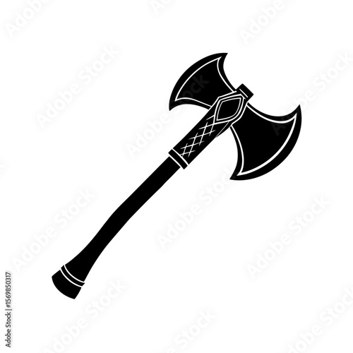 Axe clipart on a white background vector illustration