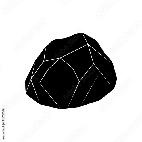 Boulder clipart on a white background vector illustration