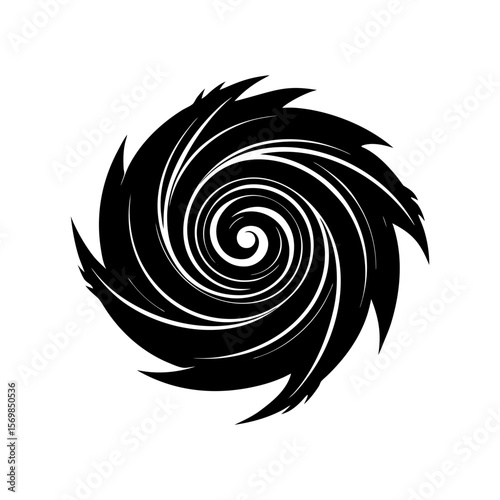 Hurricane clipart on a white background vector illustration