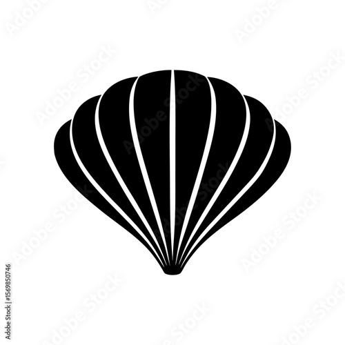 Seashell clipart on a white background  vector illustration