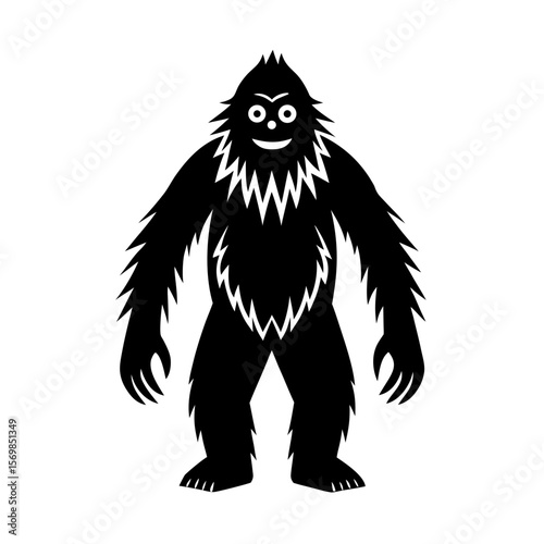 Yeti clipart on a white background vector illustration