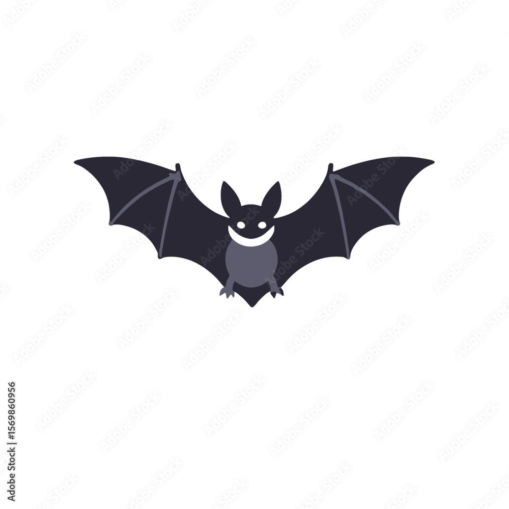 Cute Halloween Bat Illustration- Spooky and Smiling Bat Graphic- Halloween Decorations and Designs- Use for Parties, Cards, and Creepy Crafts- Vector Bat Image Cute Halloween Bat Illustration- Spooky and Smiling Bat Graphic- Halloween Decorations and Designs- Use for Parties, Cards, and Creepy Crafts- Vector Bat Image