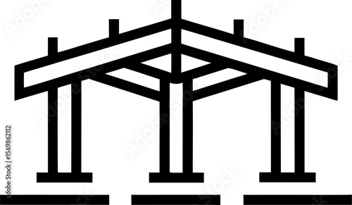 Steel Rebar Structure for Construction Icon