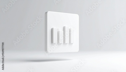 A bar graph jumping over a rotating spreadsheet icon