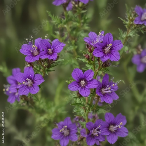 Close-up of vibrant purple Veronica speciosa flower , photography, wildflower, vivid