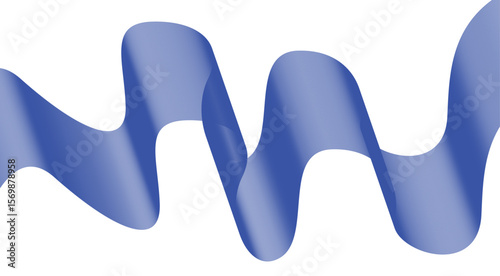 Wavy Blend Abstract Curved Blue Color Background Design Vector Illustration