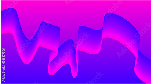 Wavy Blend Abstract Curved Background Purple Design Vector Illustration