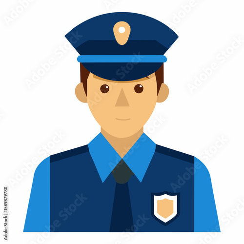 police officer, vector illustration