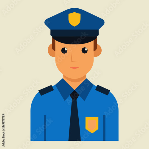 police officer, vector illustration