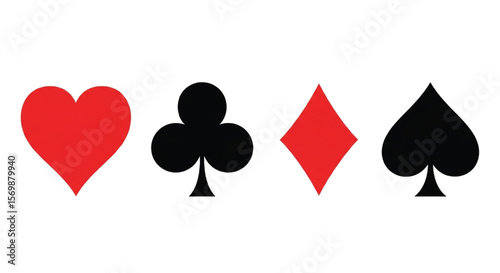 Understanding The Four Suits of a Standard Deck of Playing Cards Hearts Clubs Diamonds Spades