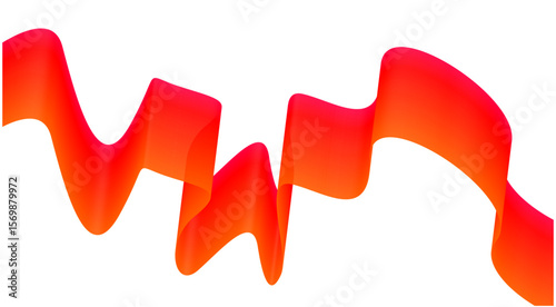 Wavy Blend Abstract Curved Red Background Design Vector Illustration