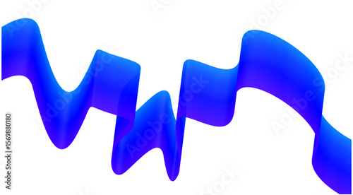 Wavy Blend Abstract Curved Blue Background Design Vector Illustration