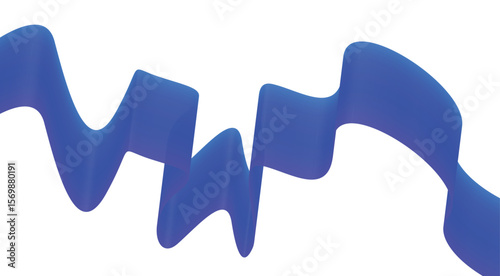 Wavy Blend Abstract Curved Blue Background Design Vector Illustration