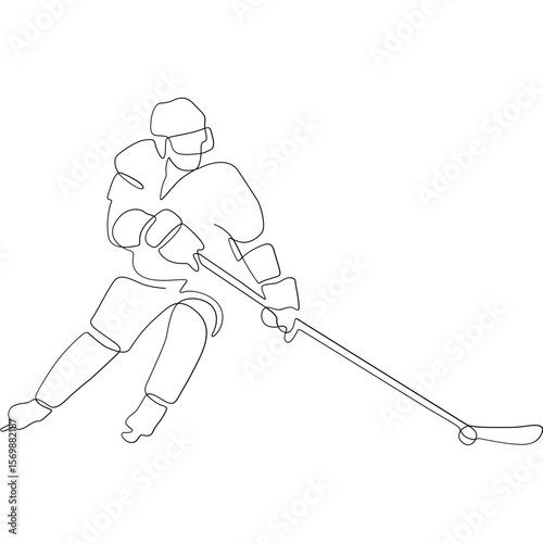hockey line art sport