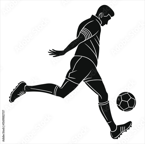 Football player vector. Soccer Ball Vector,  Free Download of Football Ball Vector. Illustrations, Icons, and Graphic Designs.